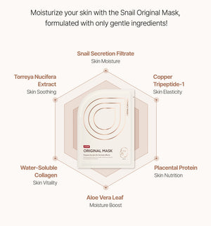 Crema Caracol Original Snail Mask 20ml x 10ea