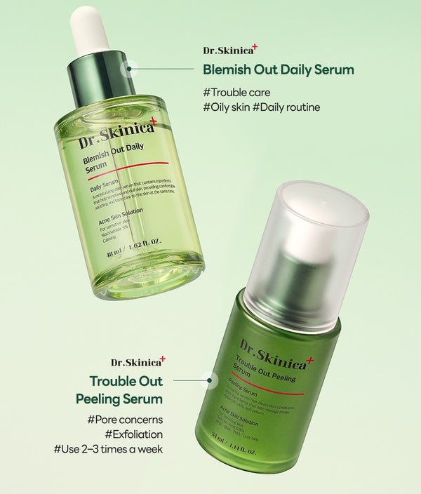 Dr.Skinica Plus+ Blemish Out Daily Serum 48ml+Filling Serum 34ml