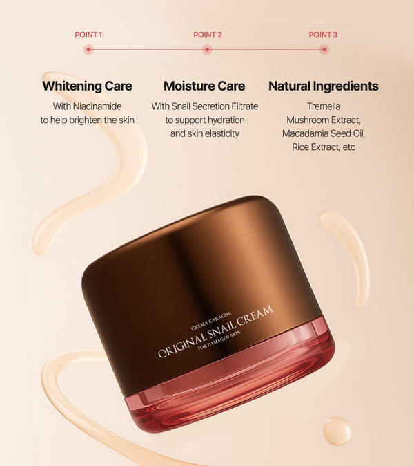 Crema Caracol Red Snail Snail Cream 50ml Anti-aging, Elasticity, Nourishing, Moisturizing