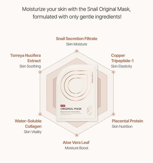 Crema Caracol Original Snail Mask 20ml x 10ea