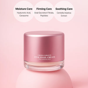 Crema Caracol Pink Snail Cream 50ml Whitening Wrinkle Improvement