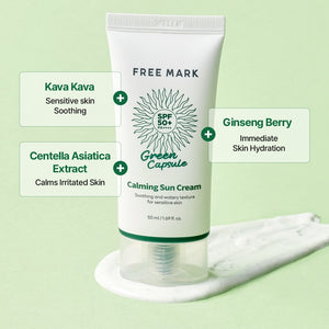 Free Mark Green Capsule Calming Sunscreen 50ml